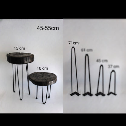 Holzstammtisch (Eiche) Ø 45-55 cm